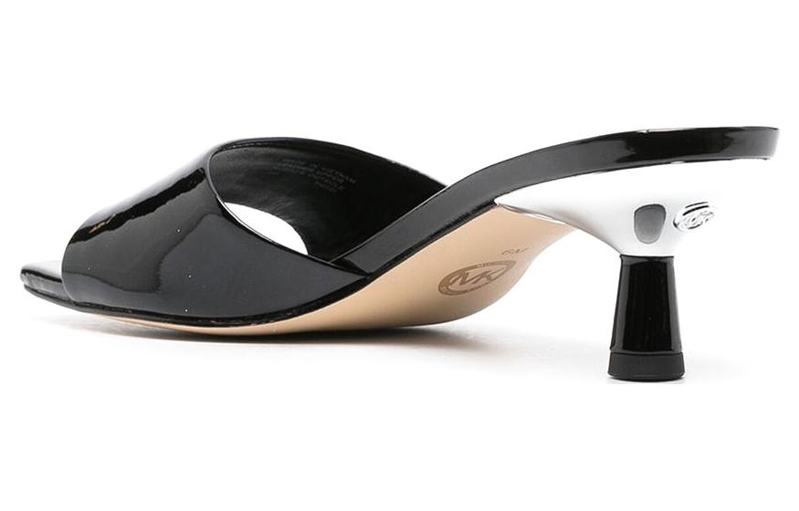 Shop (W) MICHAEL KORS Sandal Hak Blok Jempol Kotak 5.5cm 'Hitam Klasik' 40R3AMMS1A001