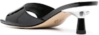 (W) MICHAEL KORS Kasut Tumit Blok Square-Toe 5.5cm 'Hitam Klasik' 40R3AMMS1A001