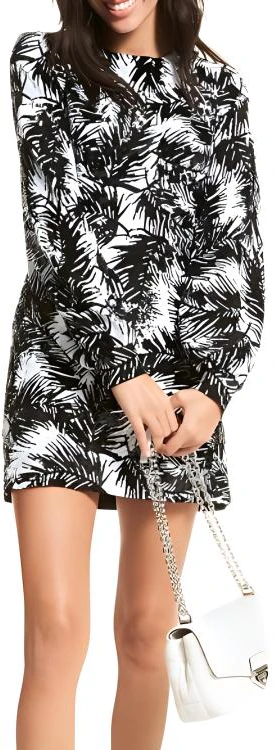 women-michael-kors-ss-22-black-palm-leaf-sequin-lantern-sleeve-dress-ms-280-y67-r3-001