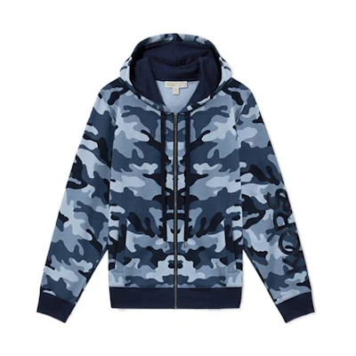 (Women) MICHAEL KORS SS22 Camouflage Print Hoodie in Camo Color MU150BE38S424