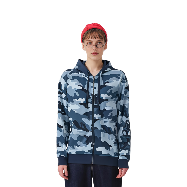 Shop (W) MICHAEL KORS SS22 迷彩印花连帽衫 卡其迷彩色 MU150BE38S424