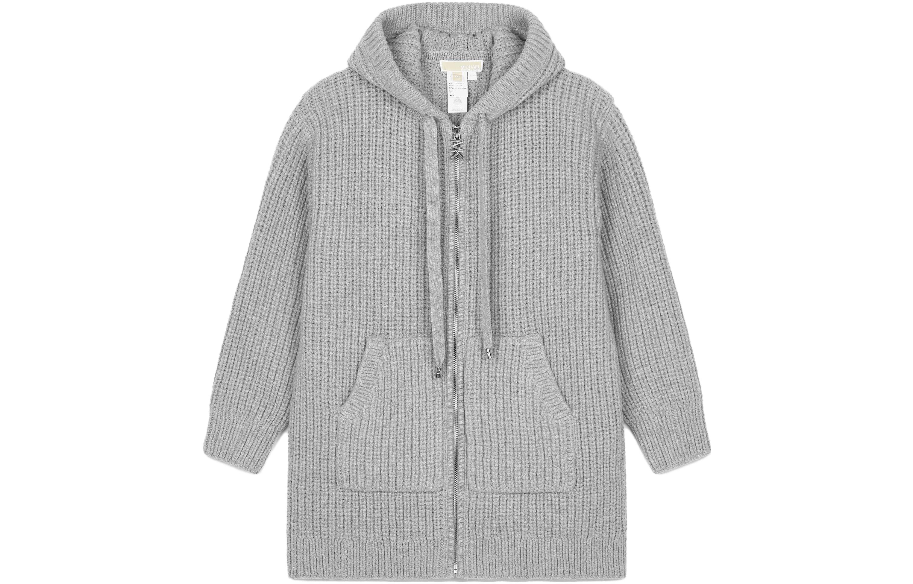 Order (W) マイケルコース SS23 グレー無地ジップパーカースウェットカジュアル MU260B3FJW-036