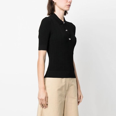 (W) マイケルコース SS23 ソリッドブラック カジュアル半袖ポロシャツ. MS2600C33D-001 Purchase (W) マイケルコース SS23 ソリッドブラック カジュアル半袖ポロシャツ. MS2600C33D-001