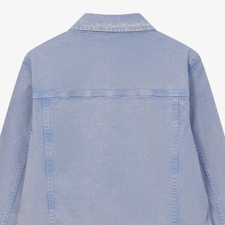 Cheap (Women) MICHAEL KORS SS24  Light Blue Denim Jacket with Single Button Closure. MS41059E72-424