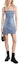 Buy (W) Michael Kors SS24 Vestido Mini Ajustado Azul Denim Lavado Cuello Cuadrado MT482IGEB1-918