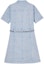 Lookbook (W) 마이클 코어스 SS24 여성 라이트 블루 반팔 데님 미니 원피스. MS381PEE72-424