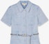 Purchase (W) 마이클 코어스 SS24 여성 라이트 블루 반팔 데님 미니 원피스. MS381PEE72-424