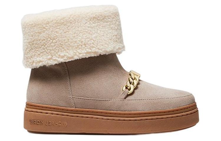 (W) MICHAEL KORS Suede Ankle Boots 'Beige Logo' 圖 2