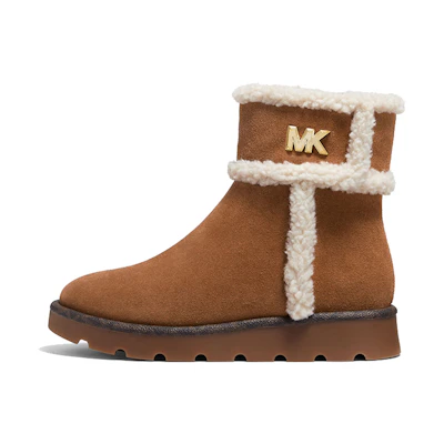 (W) MICHAEL KORS Suede Zip 'Fashion Short Boot Brown'