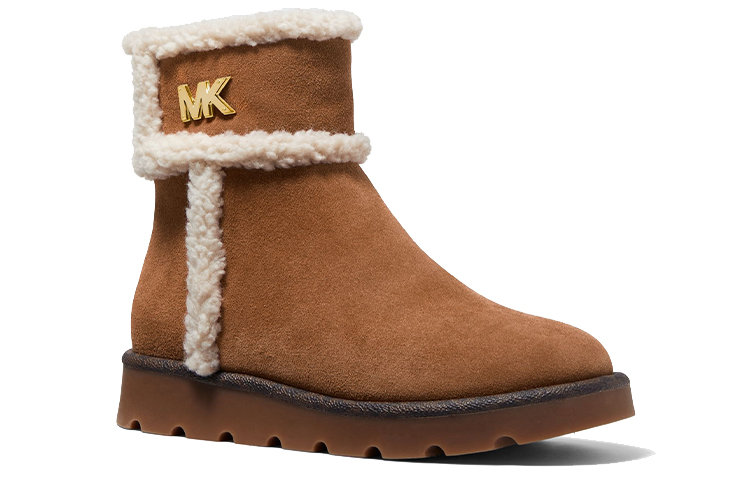 (W) MICHAEL KORS Suede Zip 'Fashion Short Boot Brown' 圖 3