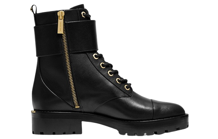 Order (W) MICHAEL KORS Botas Tatum Zip de Cuero 'Negro' 40F0TAFB5L