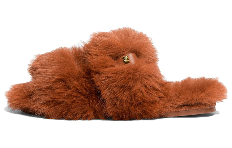 (W) MICHAEL KORS Tula Open-Toe Slide 'Brown'