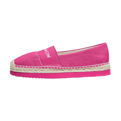 (W) MICHAEL KORS Vicky Canvas Flat 'Pink Logo'
