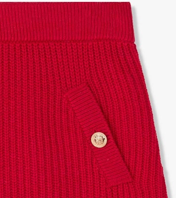 (W) 迈克高仕女士纯色A字纽扣设计针织休闲裙 MS470ELCSN-609 Details for (W) 迈克高仕女士纯色A字纽扣设计针织休闲裙 MS470ELCSN-609