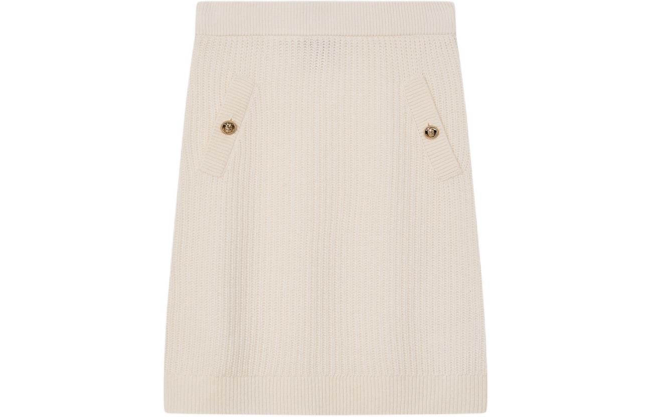 Cheap (W) 迈克高仕女士纯色A字纽扣设计针织休闲裙 MS470ELCSN-609