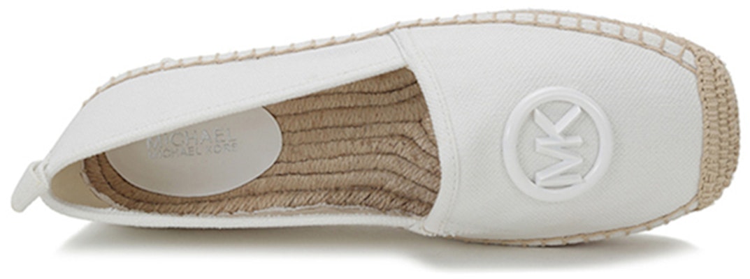 (Women) MICHAEL KORS Woven Flat 'Optic White' 40S1LNFP2D-OPTIC-WHITE Purchase (Women) MICHAEL KORS Woven Flat 'Optic White' 40S1LNFP2D-OPTIC-WHITE