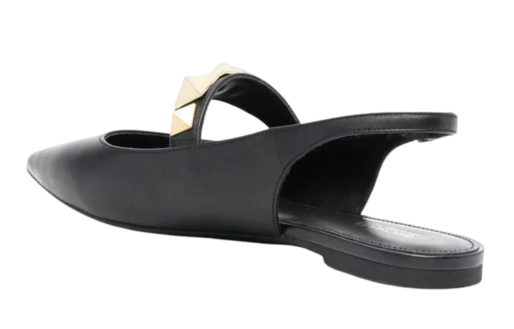 Order (W) 迈克高仕 Wren 黑色铆钉皮凉鞋 40S2WFRG1L001