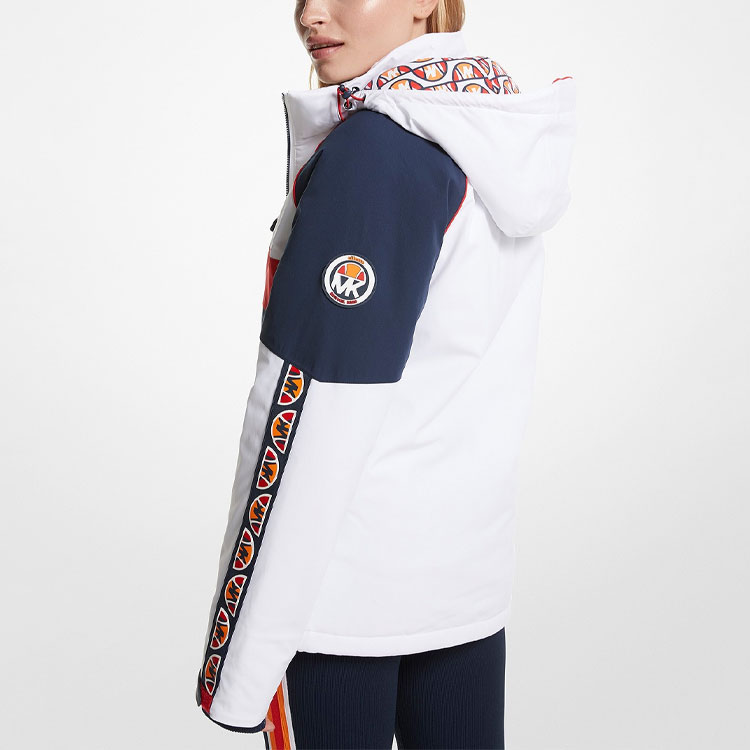 Purchase (W) 迈克高仕 x Ellesse 拼色拉链连帽外套 白蓝 SS22 系列. MR320AJ8801999