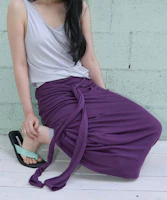 (Women) MICHIKO LONDON KOSHINO Drape Shirring Tie Skirt Grape ML26SB41PP (Women) MICHIKO LONDON KOSHINO Drape Shirring Tie Skirt Grape ML26SB41PP