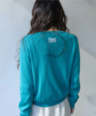 (Women) MICHIKO LONDON KOSHINO Essential Round Knit Cardigan Teal Blue ML26SO01BL Buy (Women) MICHIKO LONDON KOSHINO Essential Round Knit Cardigan Teal Blue ML26SO01BL