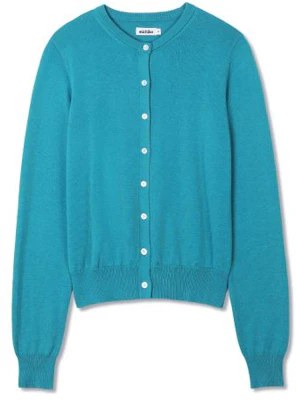 (Women) MICHIKO LONDON KOSHINO Essential Round Knit Cardigan Teal Blue ML26SO01BL Order (Women) MICHIKO LONDON KOSHINO Essential Round Knit Cardigan Teal Blue ML26SO01BL