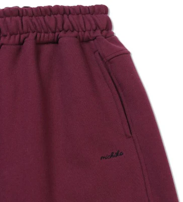 (Women) MICHIKO LONDON KOSHINO Fold Waist Sweatpants Burgundy ML26SB13BD Shop (Women) MICHIKO LONDON KOSHINO Fold Waist Sweatpants Burgundy ML26SB13BD