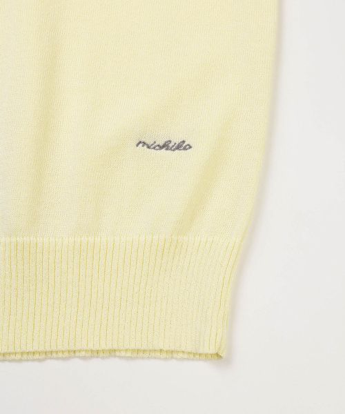 Shop (Women) MICHIKO LONDON KOSHINO Hairy Trim Knit Vest Lemon Sorbet ML26ST22LE