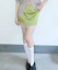 Buy (W) 미치코 런던 코시노 레이어드 새틴 미니스커트 올리브 그린 ML26SB04OL