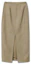 Shop (Women) Michiko London Koshino Matte Vintage Stripe Skirt Mud Beige ML25FB02BE