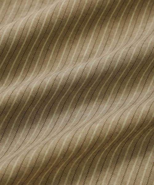 Details for (Women) Michiko London Koshino Matte Vintage Stripe Skirt Mud Beige ML25FB02BE