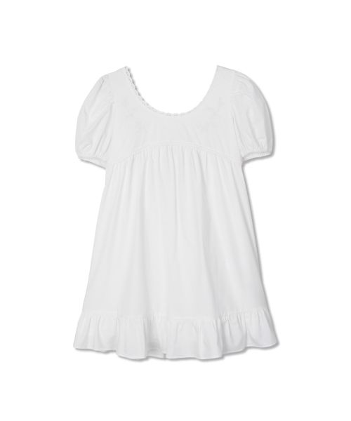 Order (Women) MICHIKO LONDON KOSHINO Puff Sleeve Ribbon Mini Dress White ML26SD05WH