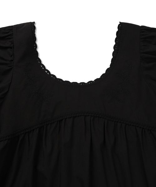 Lookbook (Women) MICHIKO LONDON KOSHINO Puff Sleeve Ribbon Mini Dress Black ML26SD05BK