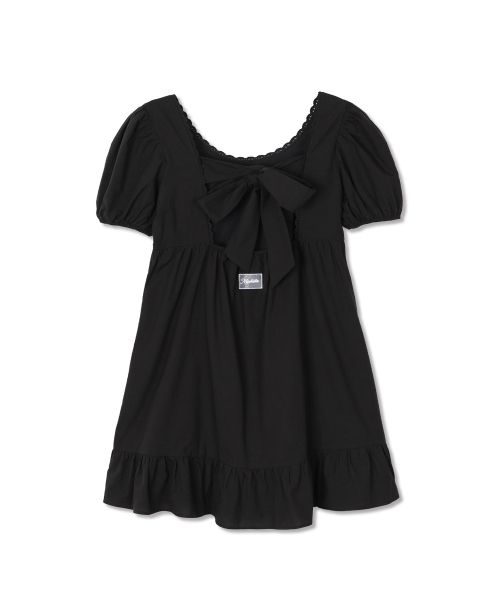 Purchase (Women) MICHIKO LONDON KOSHINO Puff Sleeve Ribbon Mini Dress Black ML26SD05BK