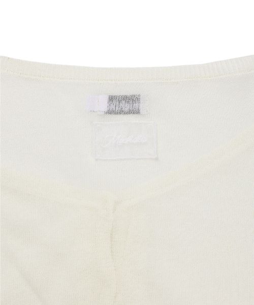Purchase (W) 미치코 런던 코시노 러플 오프숄더 가디건 아이보리 ML26SO27IV