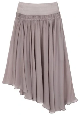 (Women) Michiko London Koshino Unbalanced Chiffon Skirt Ash Gray ML26FB41GR Order (Women) Michiko London Koshino Unbalanced Chiffon Skirt Ash Gray ML26FB41GR