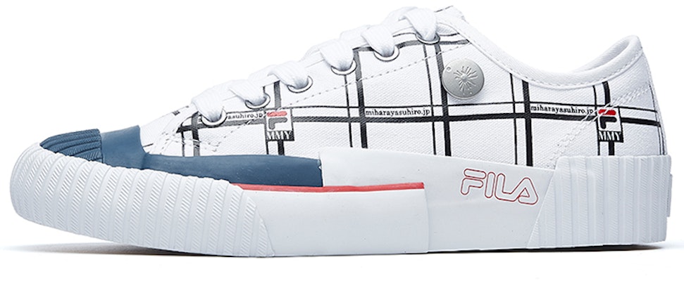 (W) Mihara x FILA Carve Rendah 'Putih Biru' F12W034425FWB Buy (W) Mihara x FILA Carve Rendah 'Putih Biru' F12W034425FWB