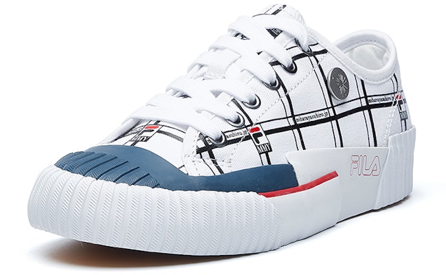 (W) Mihara x FILA Carve Rendah 'Putih Biru' F12W034425FWB Order (W) Mihara x FILA Carve Rendah 'Putih Biru' F12W034425FWB
