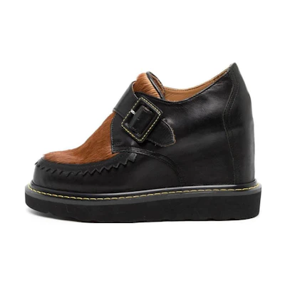(W) MIHARA YASUHIRO 'Black Wedge High-Top Sneaker'