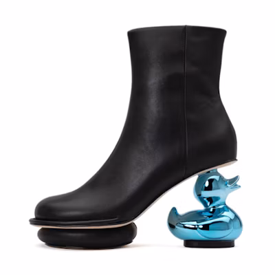 MAISON MIHARA YASUHIRO Duck heel boots 'Black Brown'