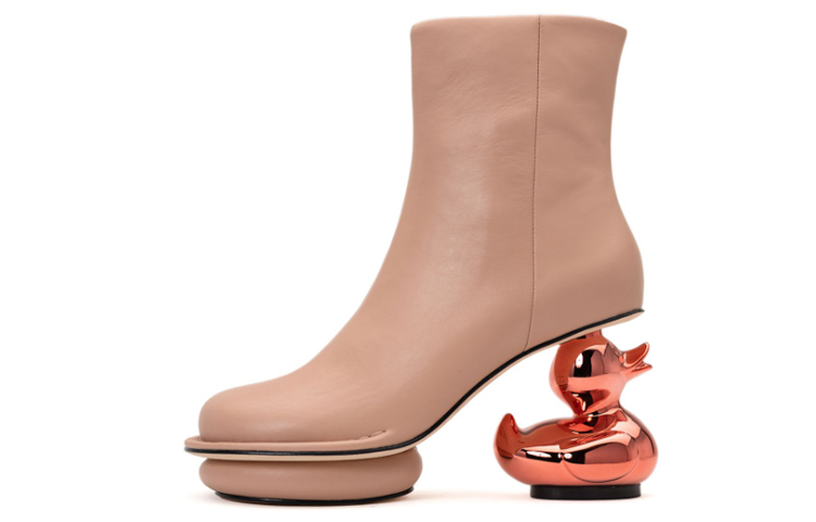 MAISON MIHARA YASUHIRO Duck heel boots 'Black Brown' 圖 13