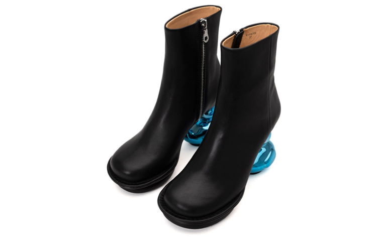 MAISON MIHARA YASUHIRO Duck heel boots 'Black Brown' 圖 3