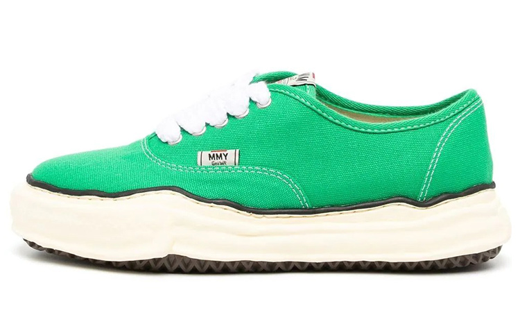 (Women) MIHARA YASUHIRO Baker OG Sole Low-Top Fashion Sneakers Women Green A09FW735 Green