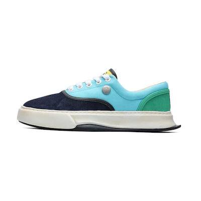 (W) FILA Mihara Fashion Court FM-10 Low-Top Sneakers Multi-color 'Black Blue Green'