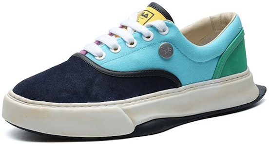 (W) (女性用)FILA Mihara x Fashion Court FM-10 ロートップスニーカー ブラックブルーグリーン F12W124348FNB F12W124348FNB Order (W) (女性用)FILA Mihara x Fashion Court FM-10 ロートップスニーカー ブラックブルーグリーン F12W124348FNB F12W124348FNB