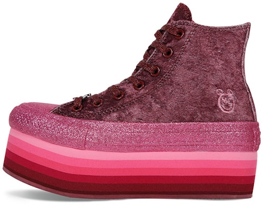(W) Miley Cyrus x Converse Chuck Taylor All Star Platform Hi 'Burgundy Gelap' 563725C Buy (W) Miley Cyrus x Converse Chuck Taylor All Star Platform Hi 'Burgundy Gelap' 563725C