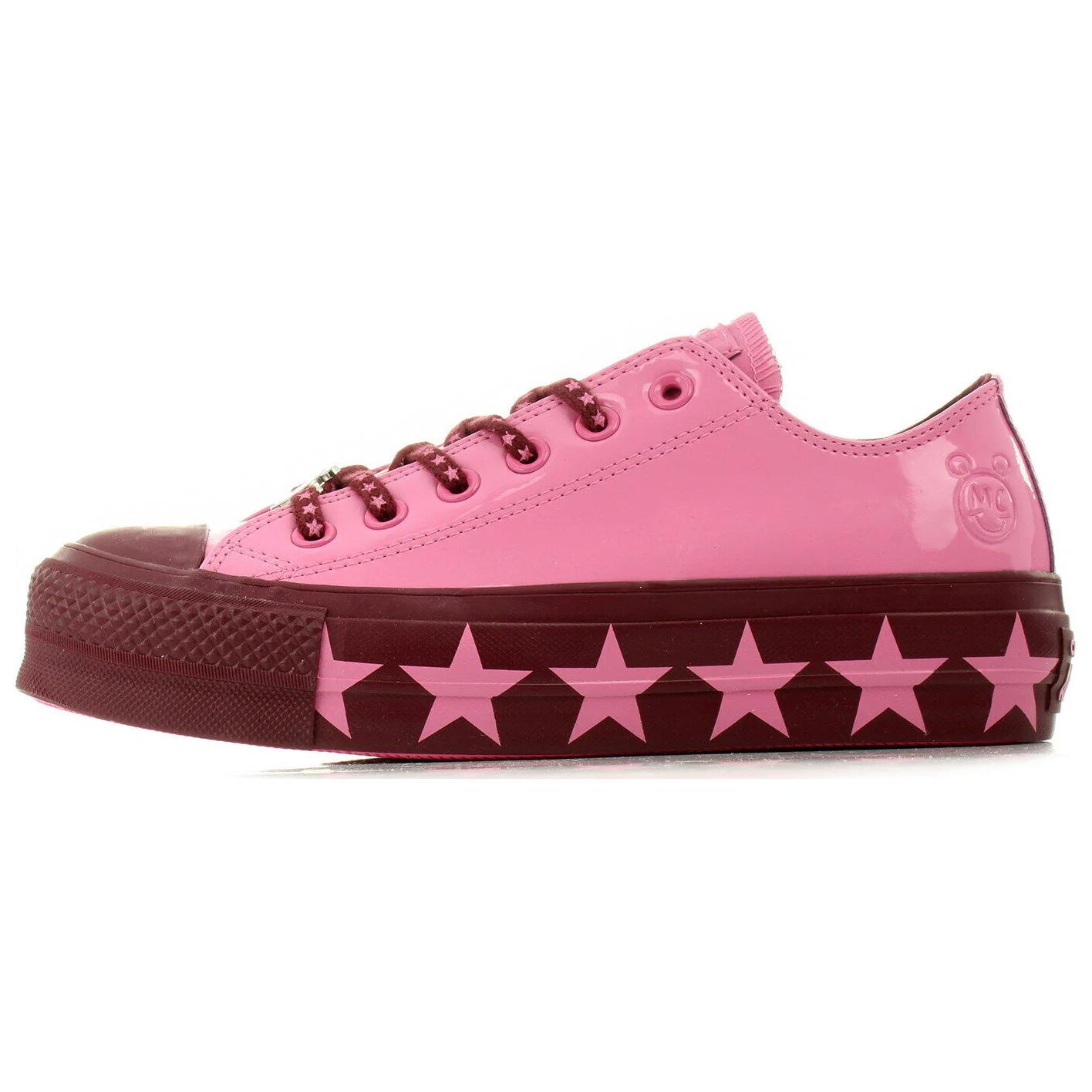 (Women) Miley Cyrus x Converse Chuck Taylor All Star Lift Ox 'Pink Burgundy' 563718C