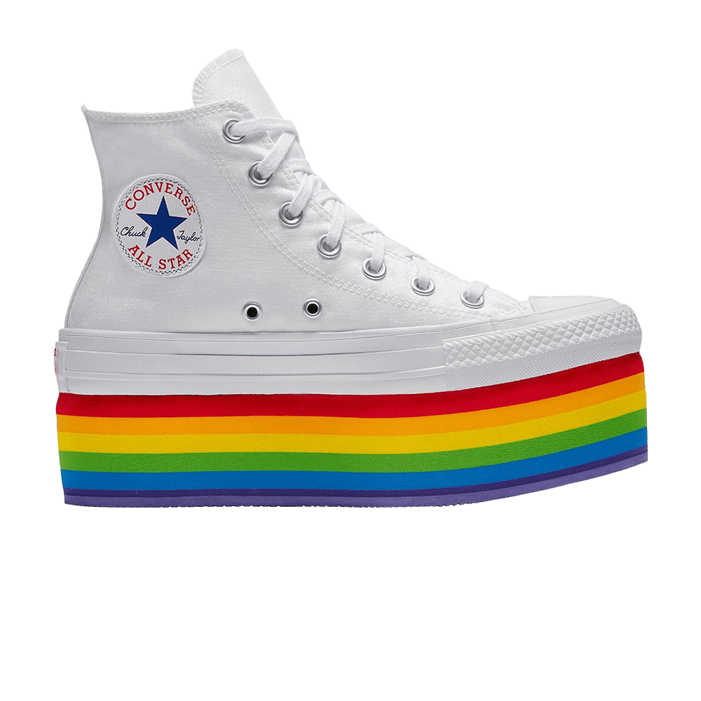 (Women) Miley Cyrus x Converse Chuck Taylor All Star Platform Hi 'Pride' 562251C-103