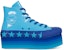 (W) Miley Cyrus x Converse Chuck Taylor All Star Platform Faux Patent Hi 'Biru Gnarly' 563724C