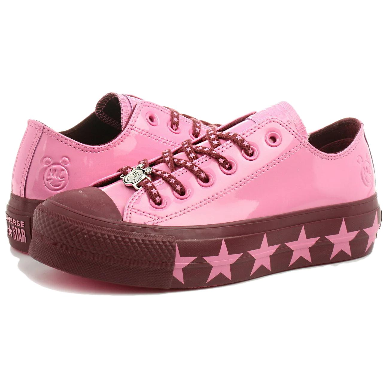 Lookbook (W) マイリー・サイラス×コンバース チャックテイラー オールスター リフト オックス「ピンクバーガンディ」 563718C