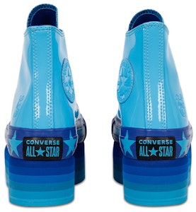(W) Miley Cyrus x Converse Chuck Taylor All Star Platform Faux Patent Hi 'Biru Gnarly' 563724C Purchase (W) Miley Cyrus x Converse Chuck Taylor All Star Platform Faux Patent Hi 'Biru Gnarly' 563724C